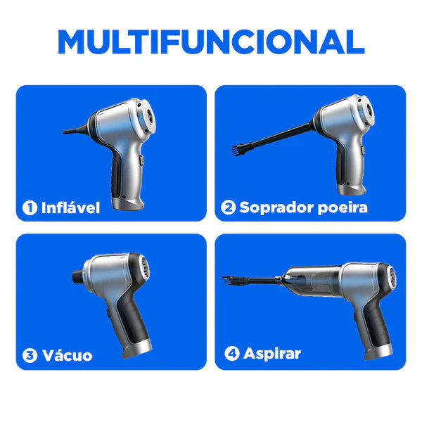 Aspiradora Portátil CleanMax: ¡Potencia y Libertad! 5 Regalos Exclusivos Incluidos.