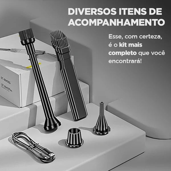 Aspiradora Portátil CleanMax: ¡Potencia y Libertad! 5 Regalos Exclusivos Incluidos.