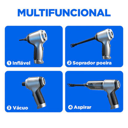 Aspiradora Portátil CleanMax: ¡Potencia y Libertad! 5 Regalos Exclusivos Incluidos.